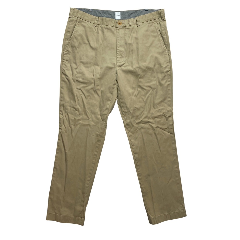 Brooks Brothers Chinos Pants Mens 38x32 Khaki Clark Fit Supima Cotton Stretch
